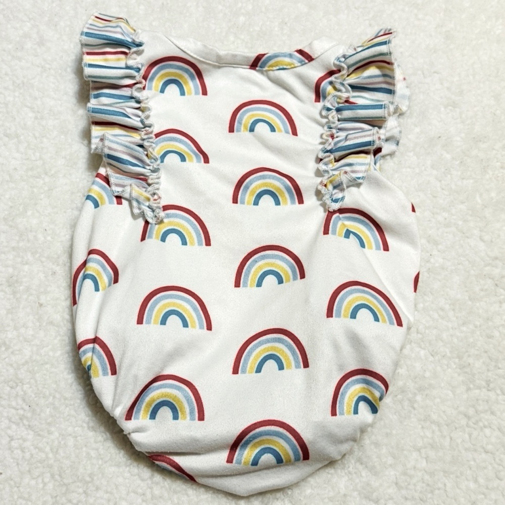 Baby girl rainbow bubble 0/3 month